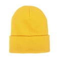 thumbnail image 4 of Sombrero de Punto de Invierno Gorro de Punto Cómodo Unisex Hombres Mujeres Amarillo, 4 of 7