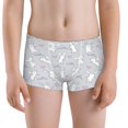 thumbnail image 5 of Yiaed Fun Rabbit Print Boys' Boxer Briefs Cotton Casual Stretch Comfort Boys Boxers - Kids Boxer Briefs Underwear for Boys (6-18)-Large, 5 of 5