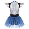 thumbnail image 5 of vastwit Women's Space Cadet Outfits Fly Sleeve Leotard Sequins Tulle Skirt Bodysuit Blue XL, 5 of 7