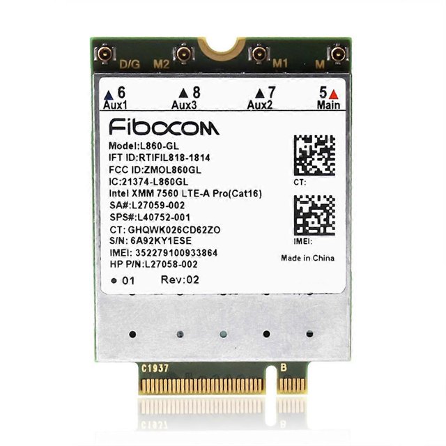Fibocom L860-GL Full Netcom 4G module compatible with HP X360 830G6 840G5