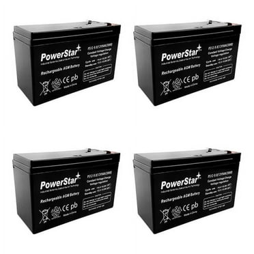 9AH 12 Volt SLA Battery replaces hr1234w - 4PK