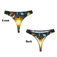 thumbnail image 3 of Balery Space Planet Tangas de Algodón para Mujer con Estampado – Ropa Interior Sexy, Transpirable, G-string-Small, 3 of 6