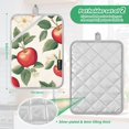 thumbnail image 6 of Yayeee Pot Holders Kitchen Heat Resistant with Pocket 7"x9.8" Cotton Oven Cooking Hot Pads, Apples Flower Pattern, 6 of 7