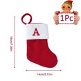 thumbnail image 3 of Colgantes Navidad Calcetines Punto Navideños Divertidos Los Mejores Regalos Suministros para Fiestas Rojo, 3 of 8