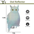 thumbnail image 2 of ASTRAEA Reflective Bird Scare Discs Set, 6Pcs Bird Repellent Spiral Reflectors + 4Pcs Fake Owl Hanging Bird Deterrent Device for House Windows Outdoor Garden Yard, 2 of 14