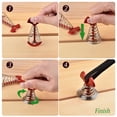 thumbnail image 3 of 10Pcs Deck Anchors Windproof Aluminum Alloy Fishbone Tent Stakes with Spring Buckles, 3 of 5