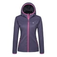 thumbnail image 7 of Little Donkey Andy Women's Lightweight Hooded Softshell Jacket for Running Travel Hiking, Windproof, Water Repellent Purple Size XXL, 7 of 7