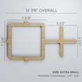 thumbnail image 2 of Ekena Millwork 12 7/8"W x 7 3/8"H x 1/4"T Extra Small Carlisle Decorative Fretwork Wood Wall Panels, Alder, 2 of 13