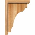 thumbnail image 3 of 8"W x 10"D x 14"H Pescadero Rough Sawn Corbel w/Backplate, Western Red Cedar, 3 of 9