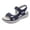 Dark Blue, variant on Women's Adjustable Strap Orthopedic Sandals, Open Toe Non-Slip Platform Sandals, Cushioned Arch Support Beach Walking Summer Sandals Brown