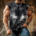 thumbnail image 5 of adaychics Horror Tank Tops for Men Skull Crewneck Fashion Graphic Tank Tops Summer Sleeveless Shirts for Gym Workout, 5 of 7