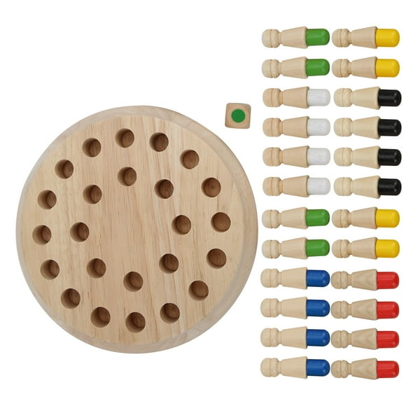 Educational Intelligent Game, Durable Wooden Memory Chess Toy Wooden Memory Games Block Board For School