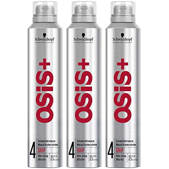 OSiS+ GRIP Extreme Hold Mousse, 7-Ounce (3-Pack)
