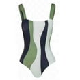 thumbnail image 3 of Uaswgudfs Layered Elegance Women's Swimsuit Set with Flowing Curve-Patterned One-Piece and Adjustable Sarong Skirt, 3 of 4