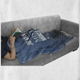 thumbnail image 6 of Wording Soft Flannel Fleece Throw Blanket, Wise Words About Learning from Your Mistakes with Vintage Hipster Design, Cozy Plush for Indoor and Outdoor Use, 60" x 80", Blue Umber White, by Ambesonne, 6 of 6