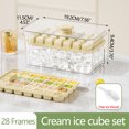 thumbnail image 3 of Push Ice Compartment Ice Tray Set with Storage Box & Ice Shovel | One-Button Release Silicone Mold for Home Kitchen, 3 of 4