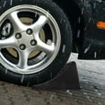 thumbnail image 3 of OULII 2 Pcs Trailer Wheel Chocks Black ABS Prevents Vehicle Slip for Braking, 3 of 8