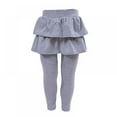 thumbnail image 2 of Kids Baby Girls Footless Leggings with Ruffle Tutu Skirt Pants 2-12Years, 2 of 7