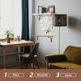 thumbnail image 2 of OUNONA  2 Pcs Floating Shelf Hardware Bamboo and Wood Bracket, 2 of 8