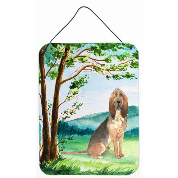 Under the Tree Bloodhound Wall or Door Hanging Prints