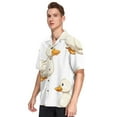 thumbnail image 2 of Ckdifva Ducks Mens Button Down Short Sleeve Shirt Casual Shirts Beach Hawaiian Shirts, 2 of 8