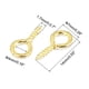 thumbnail image 2 of Uxcell 50Pcs Alambre de Jardín de 1.7mm Diámetro de Hilo Ojal Tornillo Gancho Color Dorado, 2 of 4