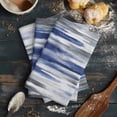 thumbnail image 6 of Abstract Navy Blue Kitchen Towels Set of 4, Water Absorbent Dish Towel, Vintage Grey Street Painting Art Decorative Hand Towels - Quick Drying Cloth for Cooking Baking, 18x28 Inch, 6 of 8