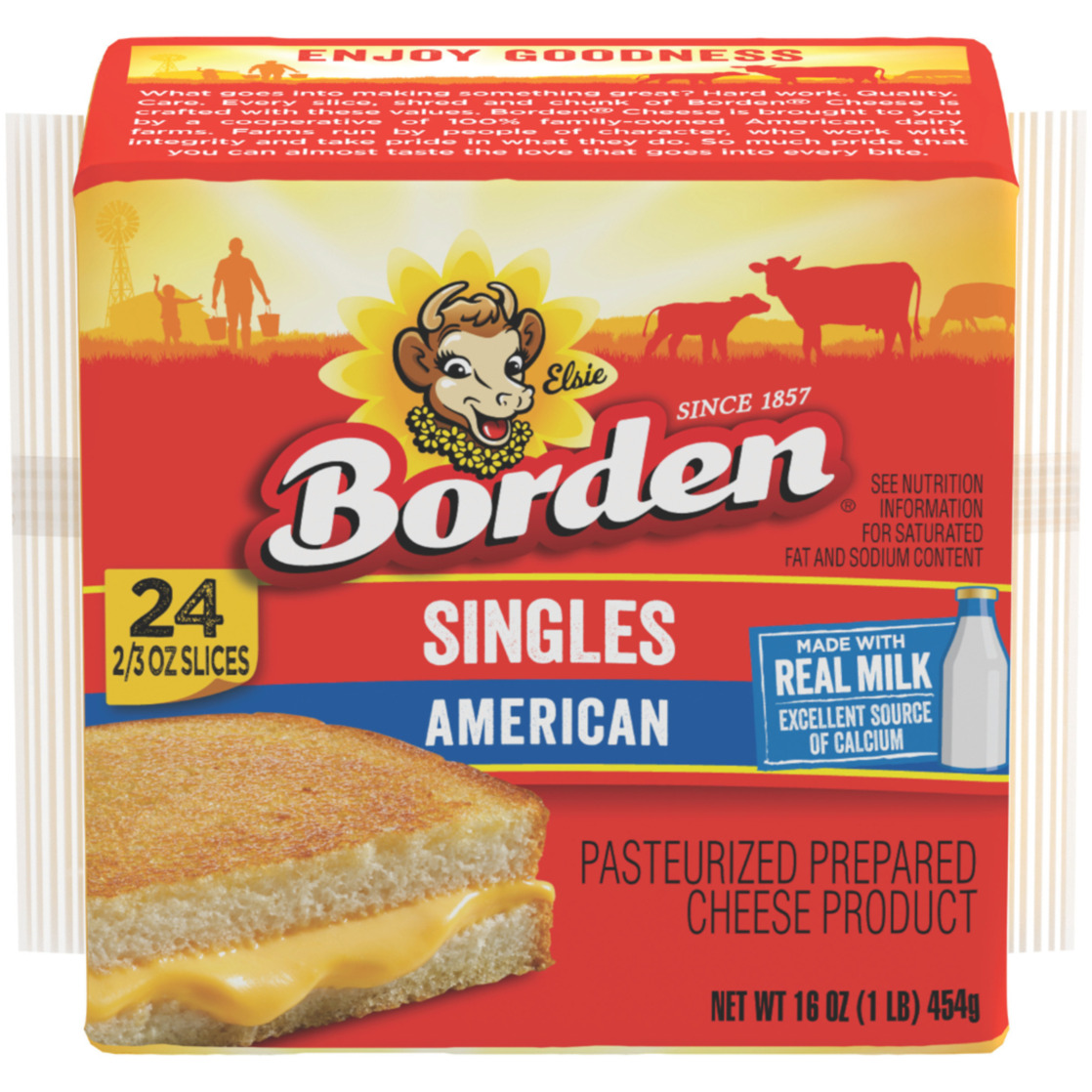 Borden American Singles, 16oz