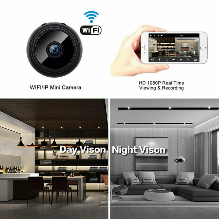 fossil Indirekte struktur Mini Camera Wireless Wifi Home Security 1080P DVR Night Vision Motion  Detection - Walmart.com