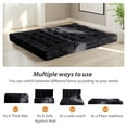 thumbnail image 4 of BYBYME 6 inch Tri-Fold Mattress,Corduroy Folding Mattress Made of a Whole Foam,Memory Foam Mattress Topper Perfect for Sleeping,Camping,Twin,Black, 4 of 10