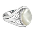thumbnail image 3 of 925 Sterling Silver Women Jewelry Natural Mother Of Pearl Ring, 3 of 9