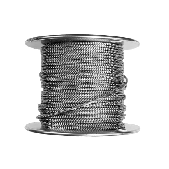 Laureola Industries 1/16" Galvanized Steel Aircraft Cable Wire Rope - Available in Different lengths
