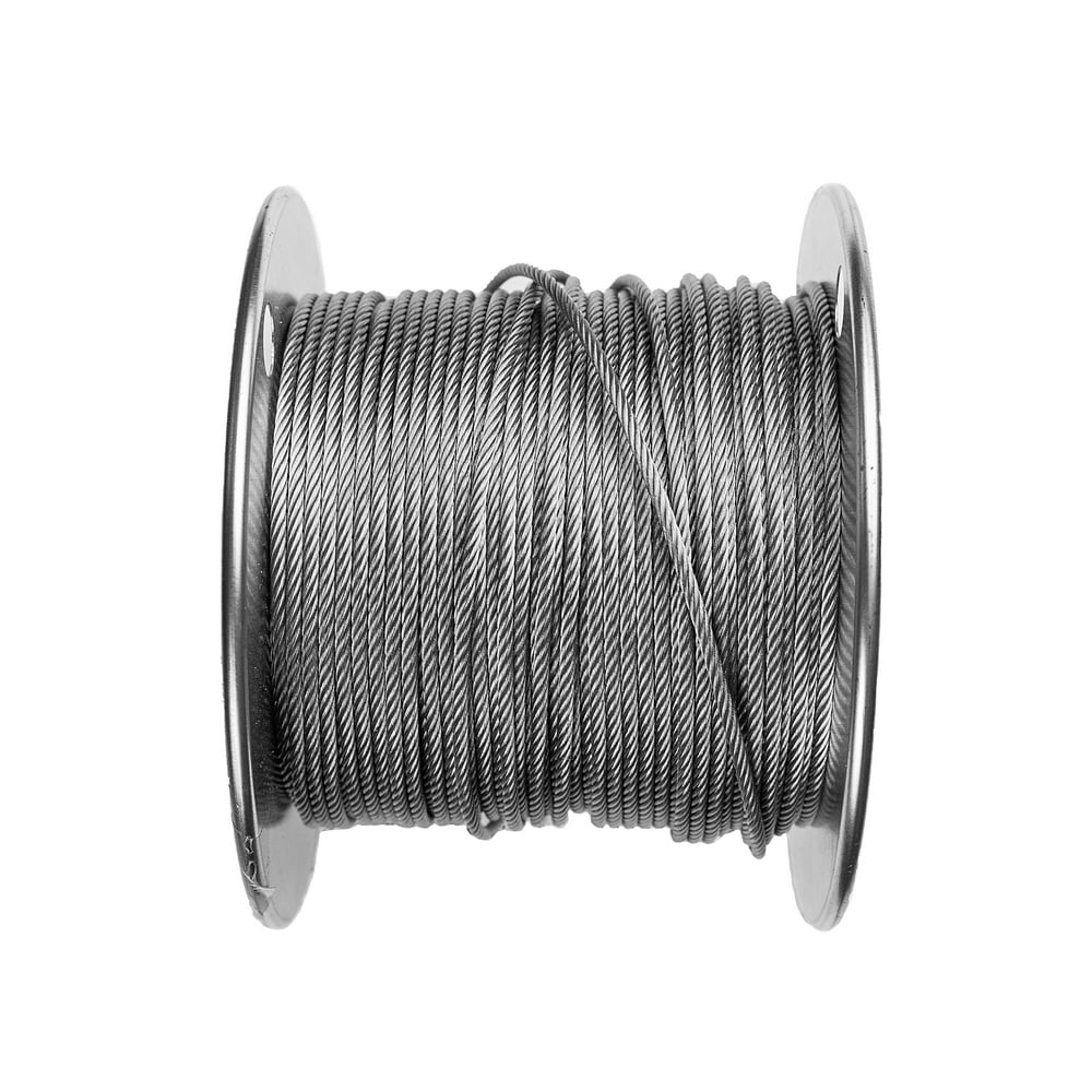 3/32" Stainless Steel Grade 7x7 Grade 304 Aircraft Cable Wire Rope 1000 ft