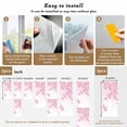 thumbnail image 6 of Cherry Blossom Window Privacy Film, Gradient Tree Pink Flower Plant Static Cling UV Sun Blocking Heat Control Window Tint Day and Night, Non-Adhesive One Way Windows Privacy Cover 17.7''x78.7'', 6 of 7
