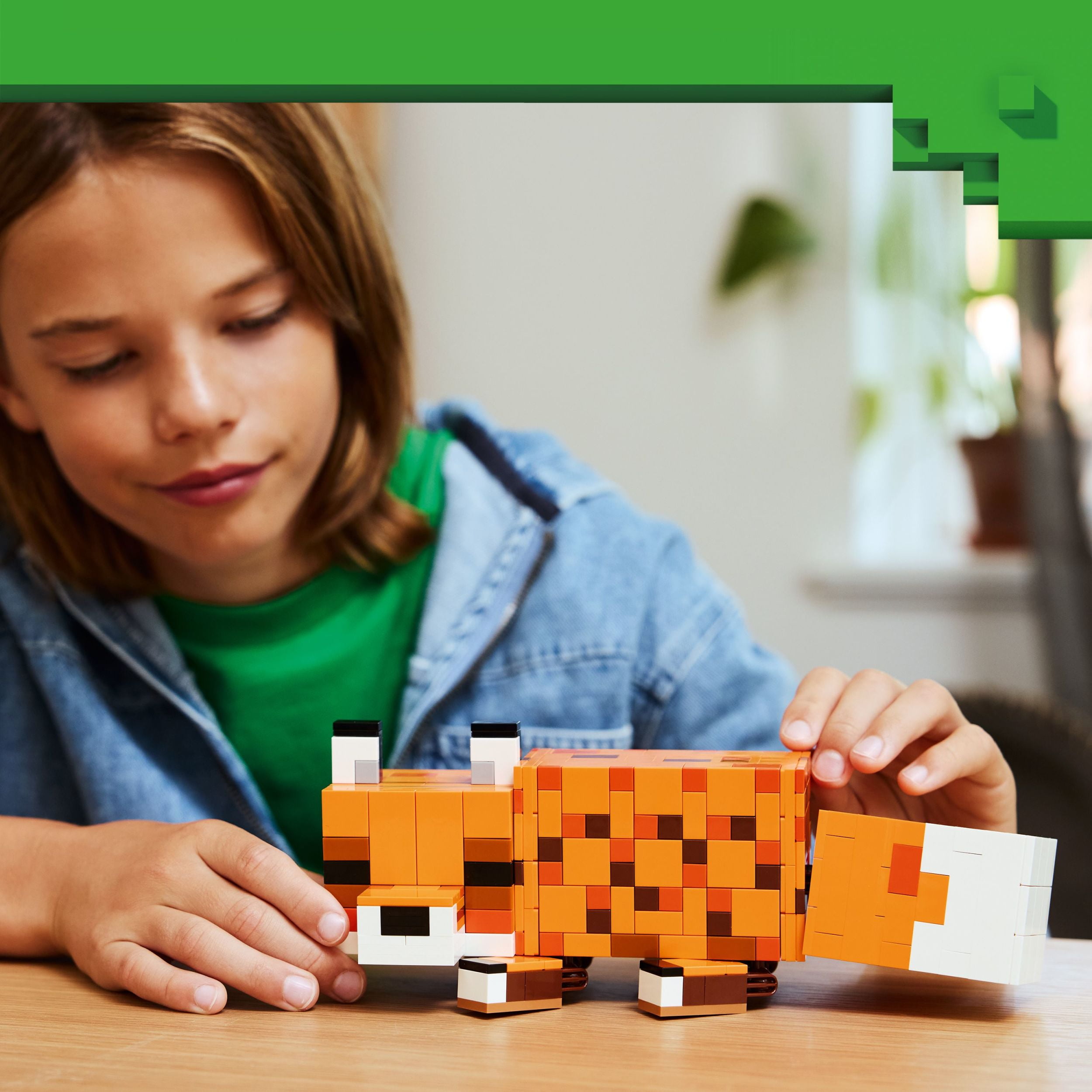 LEGO Minecraft Le Renard, Cadeau de Décoration de Jeu 21588