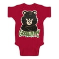 thumbnail image 1 of Justaucorps Grrrumpy Bear pour Tout-Petits - Rouge - 6 Mois, 1 of 1