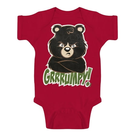 

Toddlers Grrrumpy Bear Bodysuit - Red - 6 Months