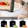 thumbnail image 3 of Make & Create Stainless Steel 22-in-1 Vegetable Chopper, Slicer, Spiralizer, Food Processor, and Kitchen Cutter, 3 of 6