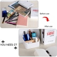 thumbnail image 2 of Organizador de escritorio multifuncional, portalápices con compartimentos extraíbles, caja de almacenamiento de madera para el hogar y la escuela, 2 of 5