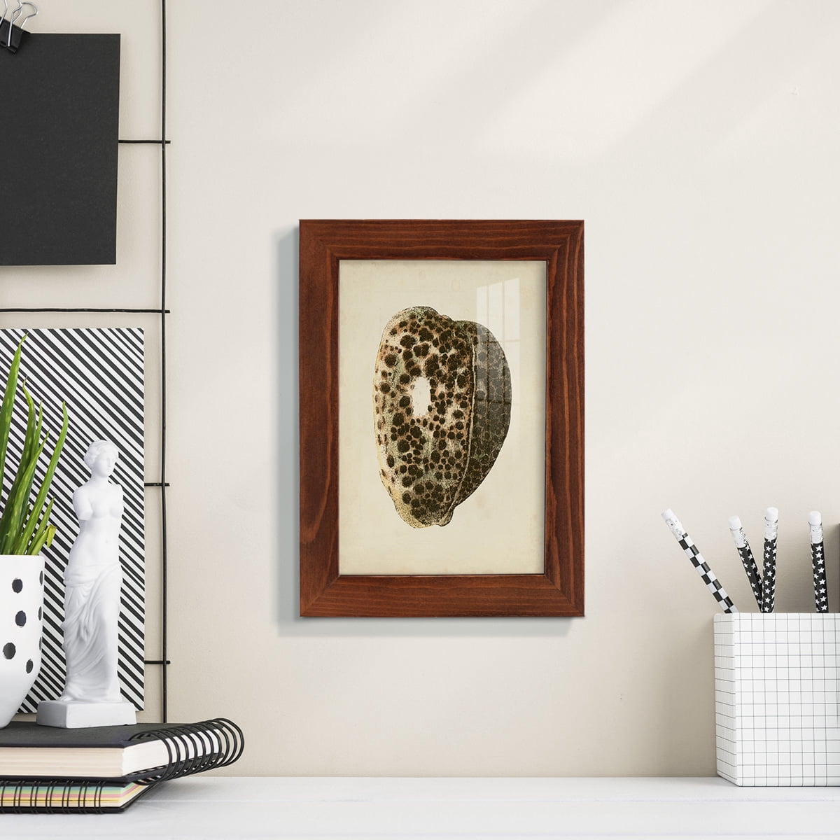 Sealife Collection III - Framed Print w/glass - Chestnut