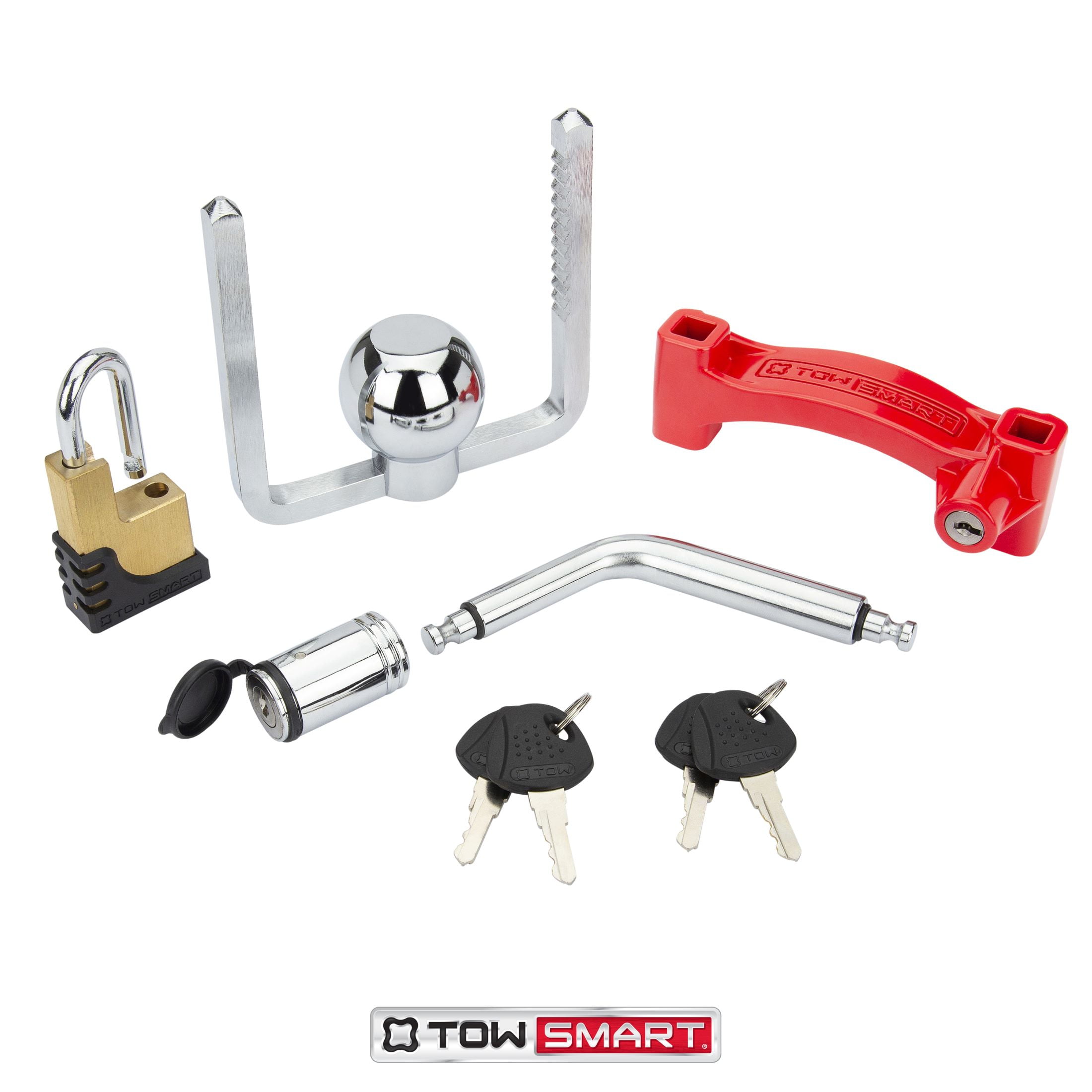 TOWSMART Coupler Anti-Theft Lock Kit - With Chrome Coupler Lock