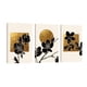 thumbnail image 1 of Cuadro Decorativo Tríptico Vertical Flores y Geometría Canvas Revolution Set De 3 Cuadros 25x38 cm, 1 of 5