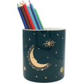 thumbnail image 1 of Liangnv Starry Sky - Portalápices para bolígrafos, organizador de escritorio de cerámica duradero, soporte para brochas de maquillaje, regalo ideal para oficina, aula, hogar, l, 1 of 5