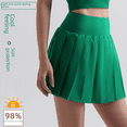 thumbnail image 1 of Falda plisada para yoga, bádminton, tenis, falda integrada para correr y hacer ejercicio, 1 of 1
