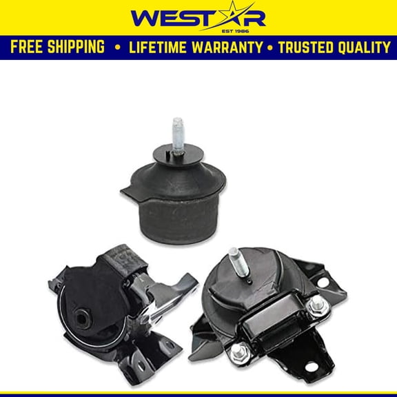Fits 2006-2008 Hyundai Azera 3.3L 3.8L Engine Motor & Trans Mount Set 3pcs : A7147 A7151 A7171