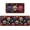 Skull-mexican, variant on Mexican Talavera Kitchen Rugs Sets of 2 Non Slip Washable, Mexican Tile Kitchen Mats for Floor 2 Piece Home Decor