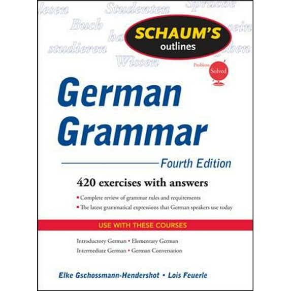 Pre-Owned Schaum's Outline of German Grammar, 4ed (Schaum's Outline Series) (Paperback) 0071615679 9780071615679