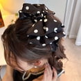 thumbnail image 3 of Pince à Cheveux à Pois à Griffes Imprimé Nœud Double Décor Pince à Cheveux Design à Ressort Prise Forte Dos Tête Griffe Cheveux Accessoires, 3 of 8
