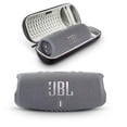 thumbnail image 1 of JBL Charge 5 - Altavoz Bluetooth portátil con estuche de viaje rígido Megen con resistencia al agua IP67 y salida de carga USB (gris), 1 of 5