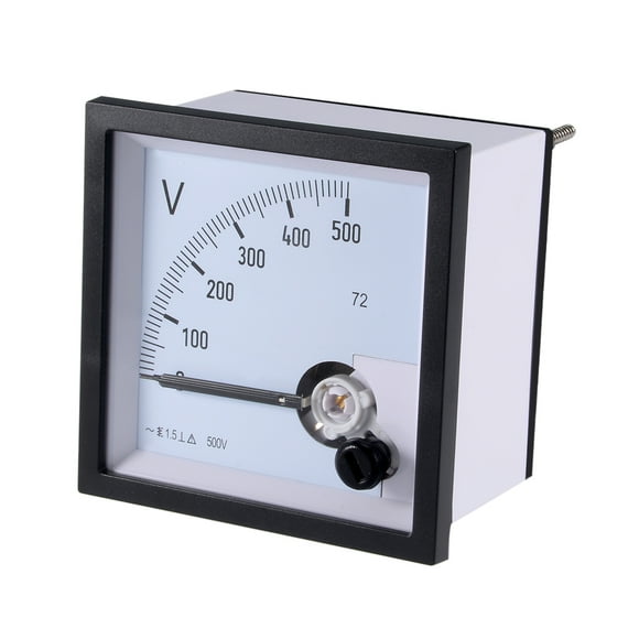 Unique Bargains AC 0-500V Voltmètre Analogique de Jauge de Tension de Panneau 72 Marge d'Erreur de 1,5%